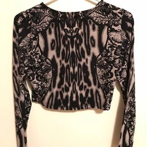 Kardashian cropped shirt